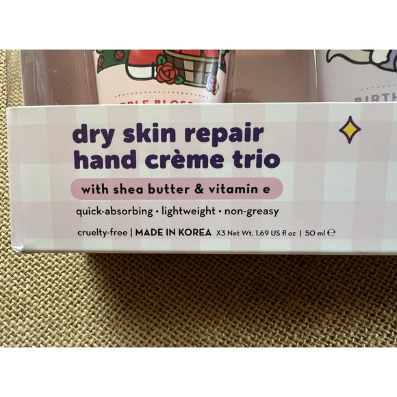 HELLO KITTY & Friends The Creme Shop - Dry Skin Repair Hand Creme Trio - NEW! - Picture 7 of 10